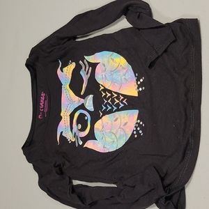 Girls rainbow owl shirt